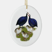 Paars-Guinea Keramisch Ornament (Rechts)