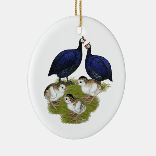 Paars-Guinea Keramisch Ornament (Rechts)