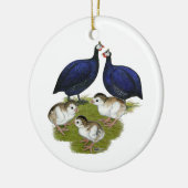 Paars-Guinea Keramisch Ornament (Links)