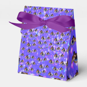 Paars-Guinea-pingpeuk, Birthday Favor Box Bedankdoosjes