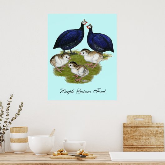 Paars-Guinea Poster (Keuken)