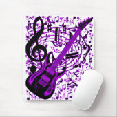 Paars Guitar_ Muismat (Met muis)