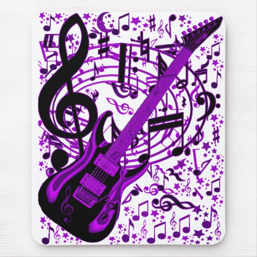 Paars Guitar_ Muismat (Voorkant)