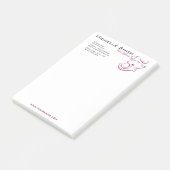 paars haar Hairstyling Post-it® Notes (Schuin)