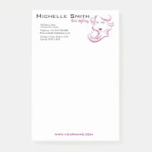 paars haar Hairstyling Post-it® Notes (Voorkant)