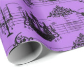  Paars Halloween Cadeaupapier (Rol Hoek)