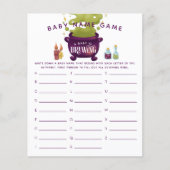 Paars Halloween Girl Name Shower Game (Voorkant)