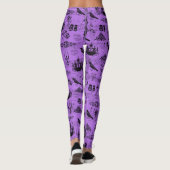  Paars Halloween Leggings (Achterkant)