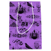 Paars Halloween Medium Cadeauzakje (Voorkant)