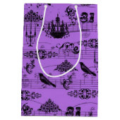 Paars Halloween Medium Cadeauzakje (Achterkant)