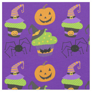 Paars Halloween Stof