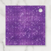 Paars Halloween Unicorn Baby shower Dank u wel Bedankjes Labels (Achterkant)