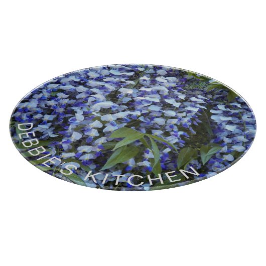 Paars Hanging Wisteria - Aangepersonaliseerde Flor Snijplank (Hoek)