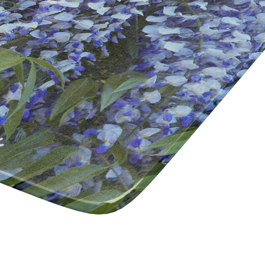 Paars Hanging Wisteria Floral Cutting Board Snijplank (Hoek)
