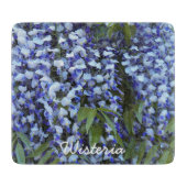 Paars Hanging Wisteria Floral Cutting Board Snijplank (Voorkant)