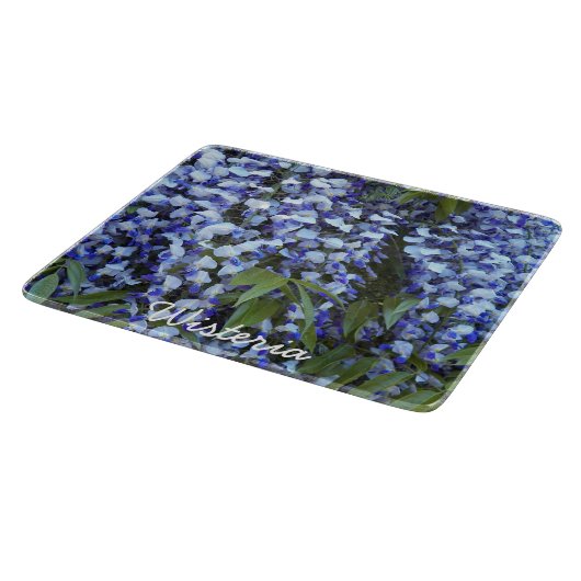 Paars Hanging Wisteria Floral Cutting Board Snijplank (Hoek)
