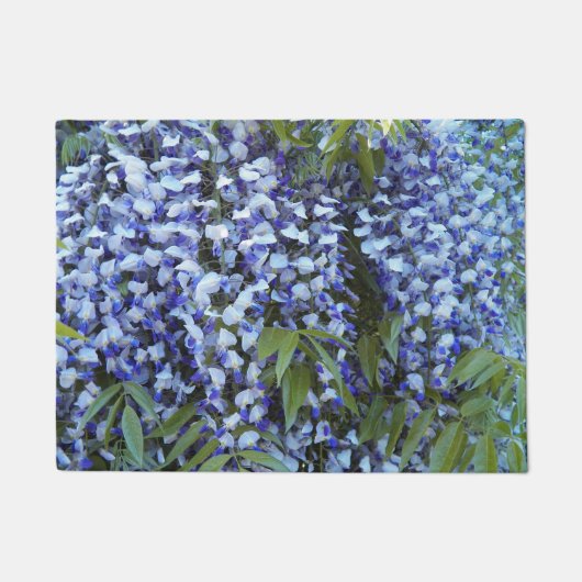 Paars Hanging Wisteria Floral Deurmat (Voorkant)