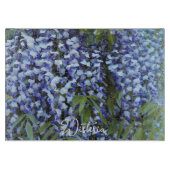 Paars Hanging Wisteria Floral Snijplank (Voorkant)