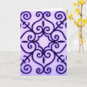 Paars, Happy Birthday! Kaart (Gele Bloem)