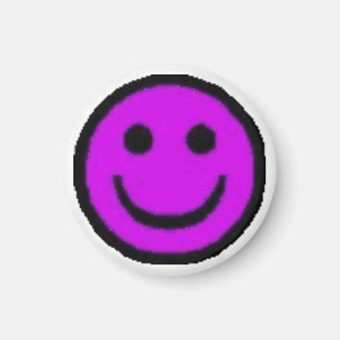Paars Happy Face Magneet