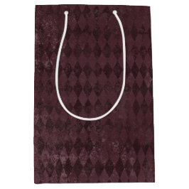 Paars Harlequin Pattern Medium Cadeauzakje