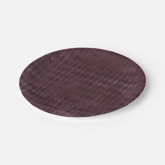  Paars Harlequin Pattern Papieren Bordje (Gekanteld)