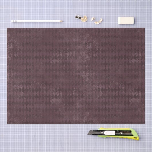  Paars Harlequin Pattern Tissuepapier (Craft)