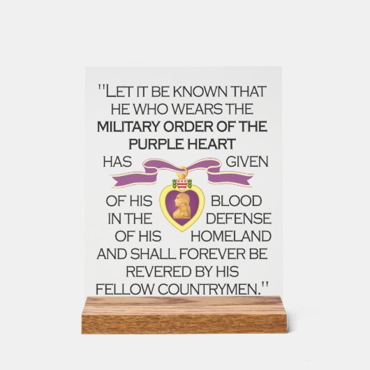 Paars hart acryl bord (Voorkant)