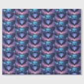 Paars hart cadeaupapier (Vlak)