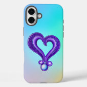  Paars hart Case-Mate iPhone Case (Achterkant)