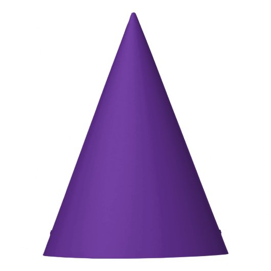 Paars Hart Effen Kleur Feesthoedjes (Voorkant)