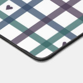 Paars Hart Gingham Bureaumat (Hoek)