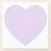 Paars hart glazen onderzetter (Achterkant)