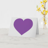 Paars hart kaart (Gele Bloem)