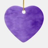 Paars hart keramisch ornament (Achterkant)