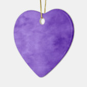 Paars hart keramisch ornament (Links)