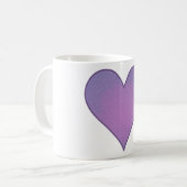 Paars hart koffiemok (Voorkant links)
