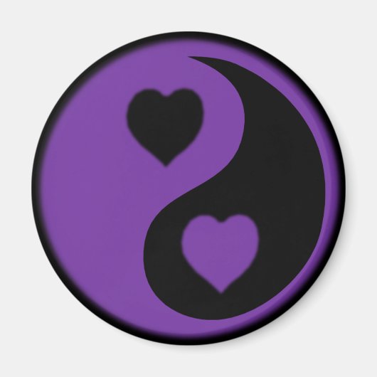 Paars hart magneet (Voorkant)