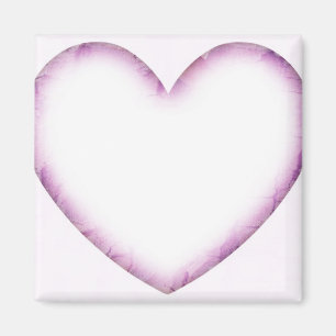 Paars hart magneet