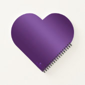 Paars Hart Notitieboek (Achterkant)