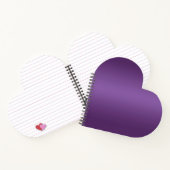 Paars Hart Notitieboek (Binnen)