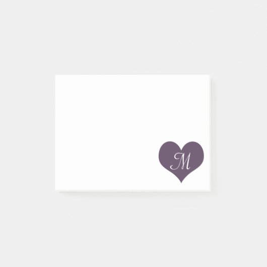 Paars hart post-it® notes (Voorkant)
