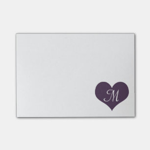 Paars hart post-it® notes