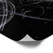 Paars hart poster (Hoek)