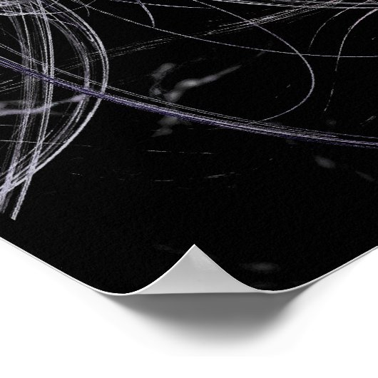 Paars hart poster (Hoek)