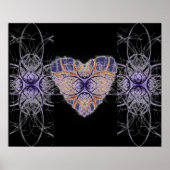 Paars hart poster (Voorkant)