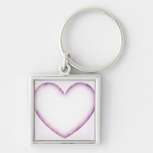 Paars hart sleutelhanger
