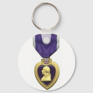 Paars hart sleutelhanger