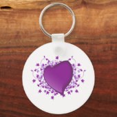 Paars hart sleutelhanger (Voorkant)