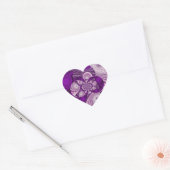 Paars hart_Sticker Hart Sticker (Envelop)